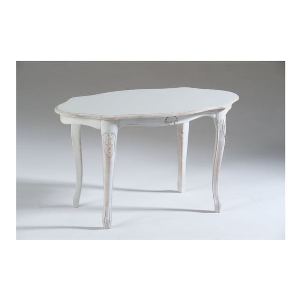 Bílý dřevěný odkládací stolek Castagnetti Marre