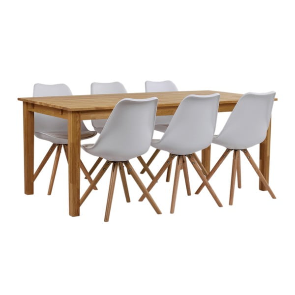 Jídelní stůl z masivního dubového dřeva Folke Finnus, 180 x 90 cm-image-4