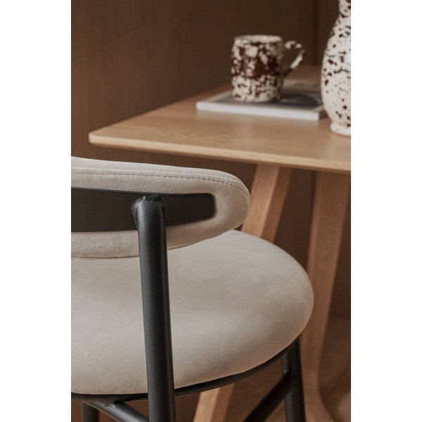 Бежов метален бар стол (височина на седалката 66 cm) Doggi – Ellos Home-image-2