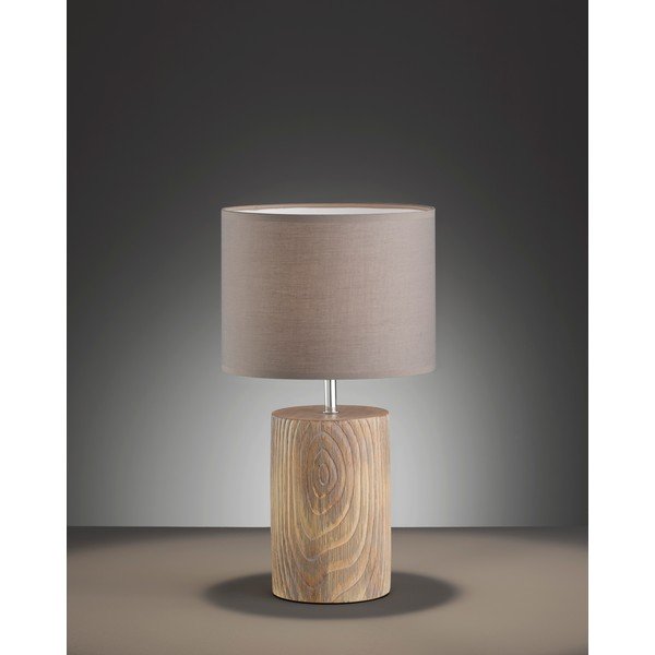 Кафява настолна лампа , височина 43 cm Malik - Fischer & Honsel-image-2