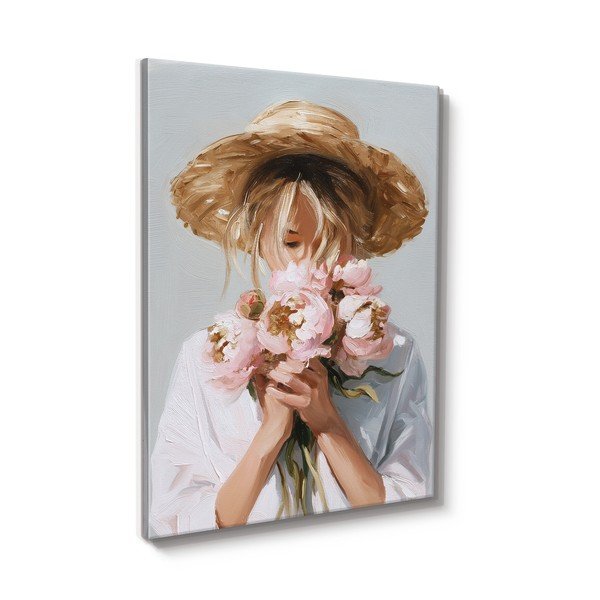 Картина с ръчно изрисувани елементи 70x100 cm Estelle – Styler-image-4