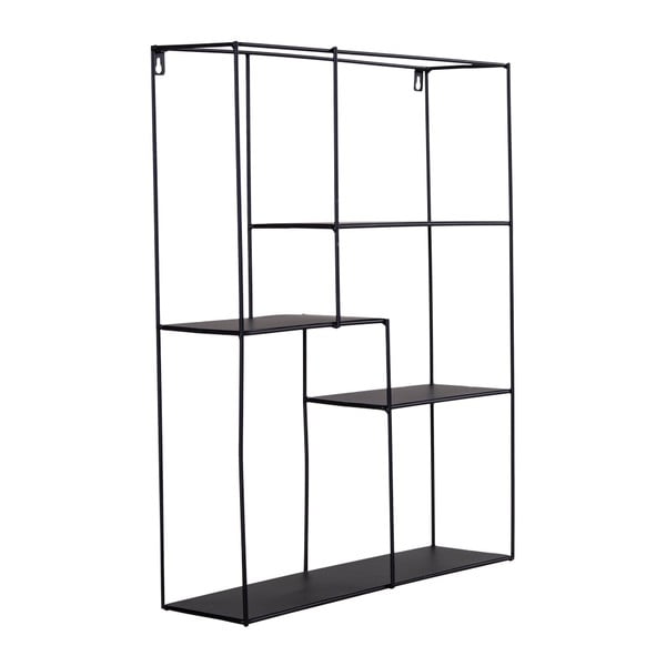 Черен двуетажен метален рафт Mons - House Nordic-image-1