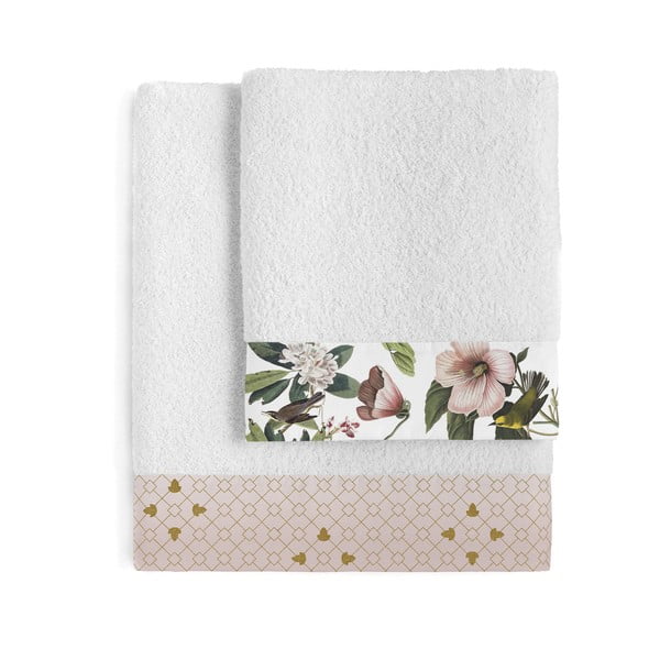 Комплект от 2 памучни кърпи Blooming - Happy Friday Basic