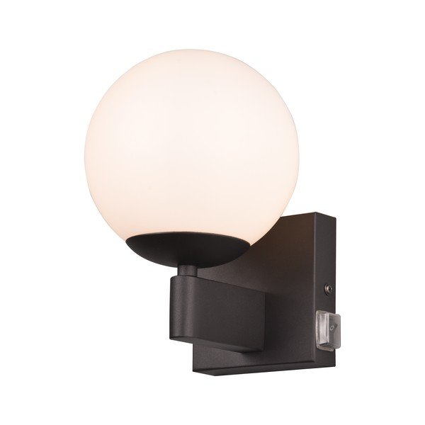 Матово черно стенна лампа ø 14 cm Kula – Trio