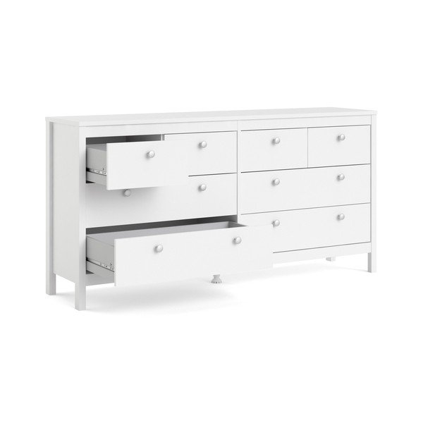 Бял нисък скрин 159x80 cm Madrid – Tvilum-image-2