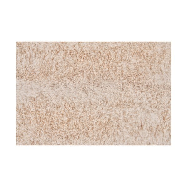 Кремаво одеяло от изкуствена кожа 130x180 cm Galena – House Nordic-image-4