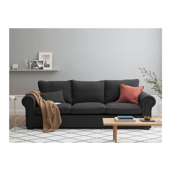 Tmavě šedá pohovka Windsor & Co Sofas Hermes, 245 cm-image-2