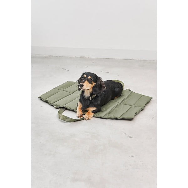 Зелено креватче за пътуване за куче 70x100 cm Strada Grolive M – MiaCara-image-3