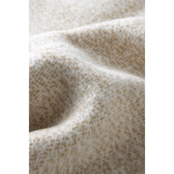 Бежово одеяло със смес от памук 140x180 cm Rennes – Euromant-image-1