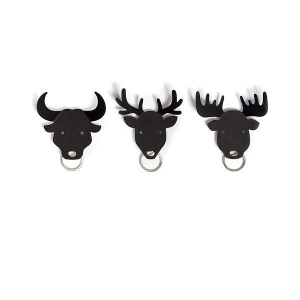 Věšák na klíče Deer, černý-image-3
