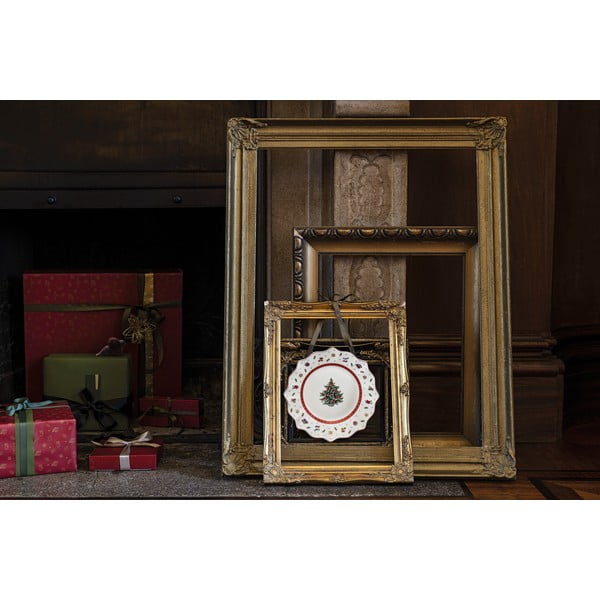 Коледна чиния от бял и червен порцелан, ø 24 cm Toy's Delight - Villeroy&Boch-image-1