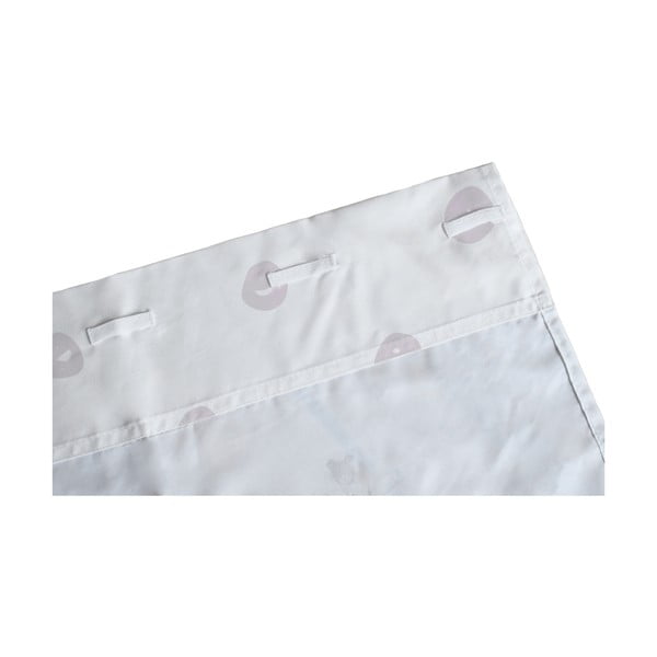 Бяло-розова детска завеса от памучен сатен 110x250 cm Pink Girl – Butter Kings-image-2