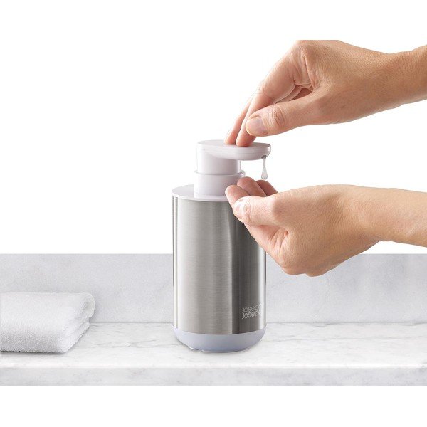 Диспенсер за сапун от неръждаема стомана в сребрист цвят 300 ml Duo Steel – Joseph Joseph-image-4