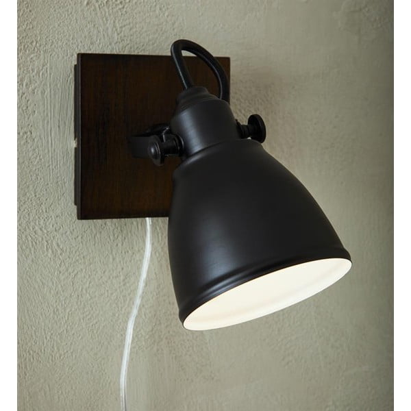 Черно стенно осветление , височина 18,5 cm Native - Markslöjd-image-1