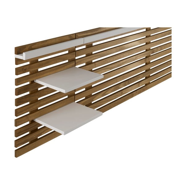 Табла за глава от бял/естествен бор 240x62 cm Nidra - Marckeric-image-4