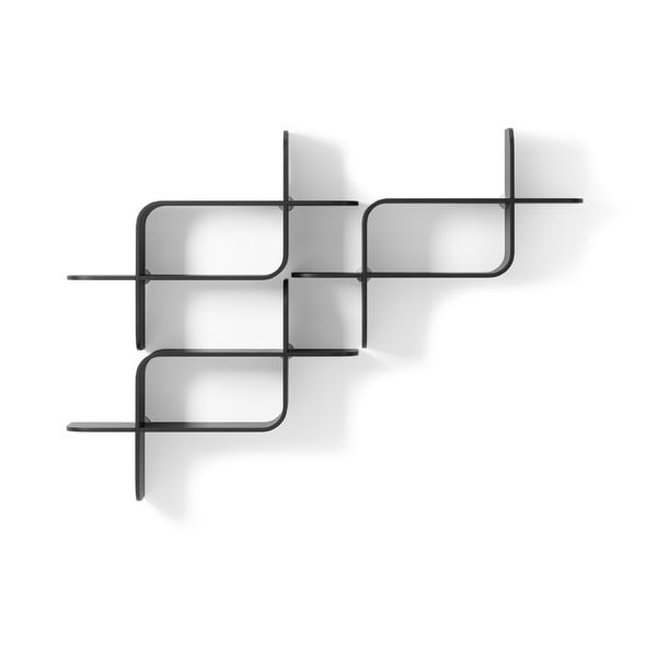 Черна етажерка от каучуково дърво 62 cm Montage - Umbra-image-4