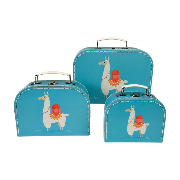 Комплект от 3 детски куфара Dolly Llama - Rex London