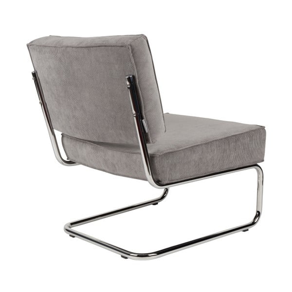 Светлосиво кресло Rib - Zuiver-image-1