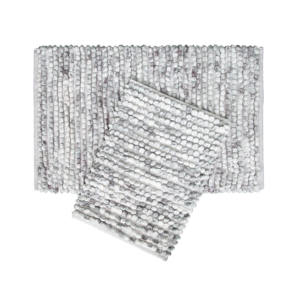 Комплект от 2 сиви памучни изтривалки за баня Ottova - Foutastic