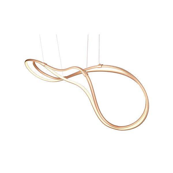 LED висяща лампа с метален абажур в златисто Nala - Trio Select-image-2