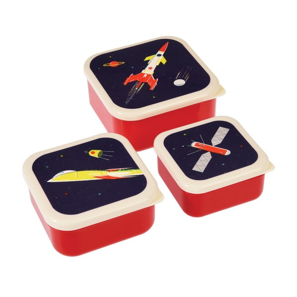 Комплект от 3 кутии за закуски Space Age - Rex London