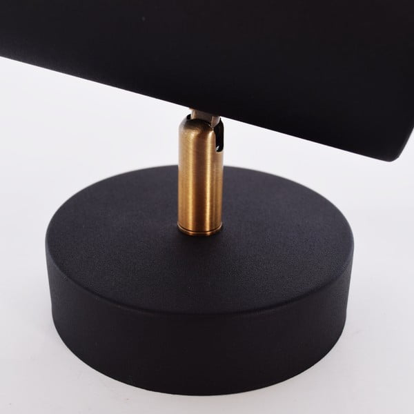 Черна стенна лампа, височина 17 cm Milan - SULION-image-3