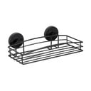 Черен стенен рафт за баня Vacuum-Loc® Pavia, ширина 26 cm - Wenko