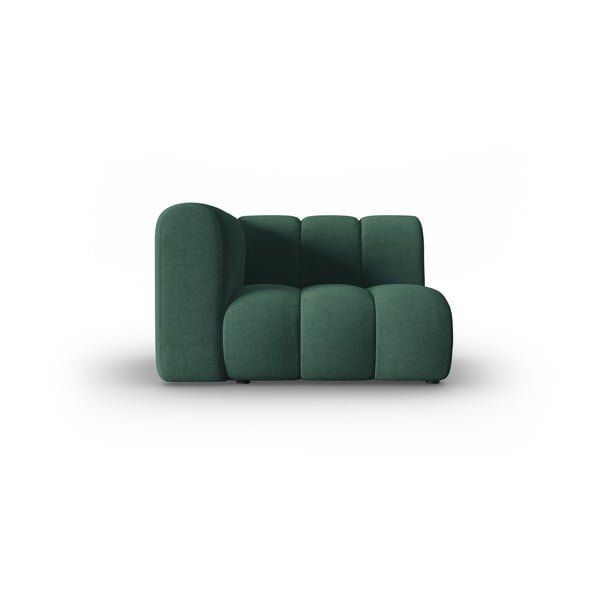 Зелен модул за диван (ляв ъгъл) Lupine - Micadoni Home