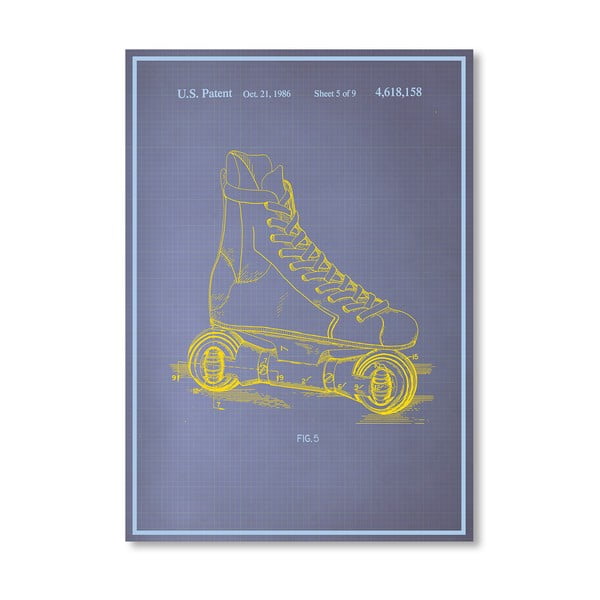 Plakát Rollerskates, 30x42 cm