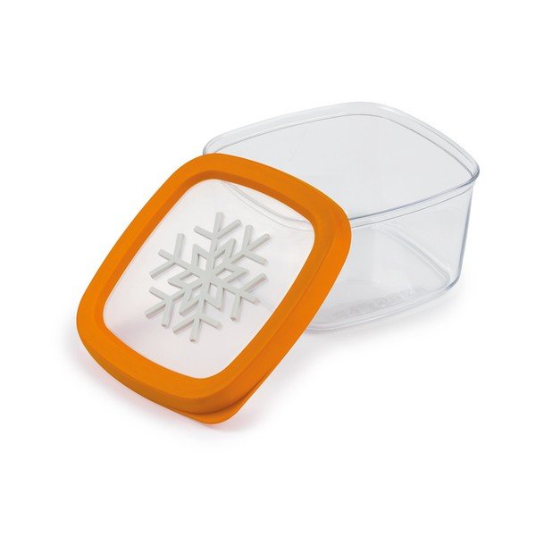 Oranžová dóza na potraviny Snips Snowflake, 1 l-image-3