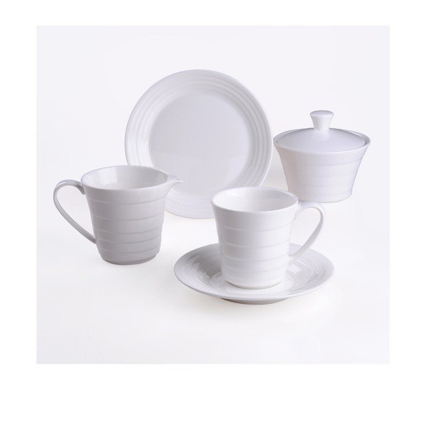 Vzorovaná kávová sada, 20dílná