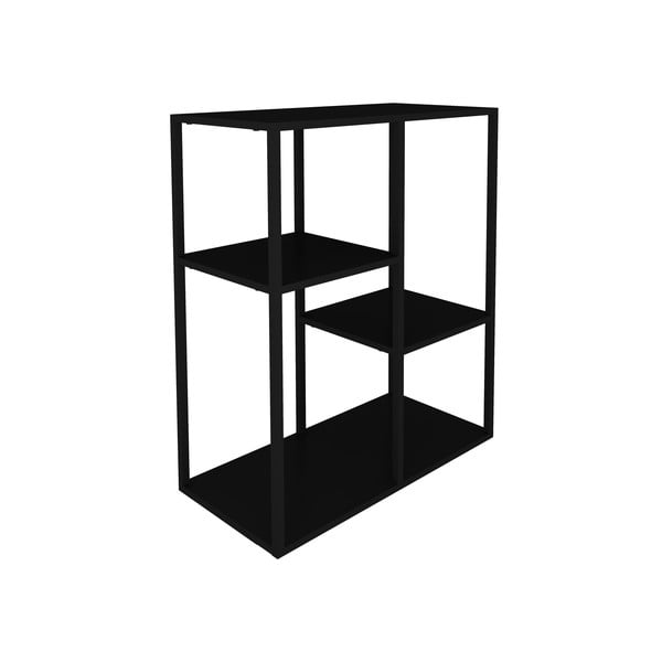 Черна метална етажерка, височина 81 cm Lite - Canett-image-4