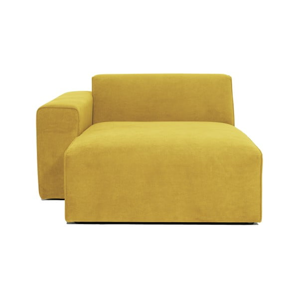 Модул на жълт велурен диван (ляв ъгъл) Sting - Scandic