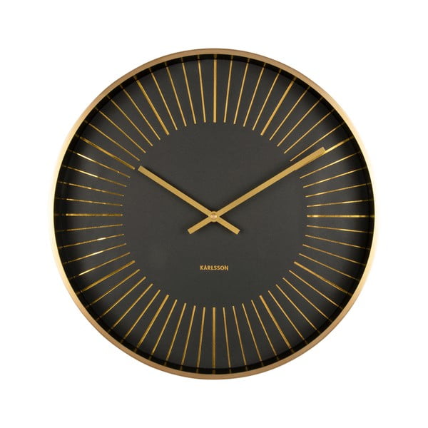 Стенен часовник ø 40 cm Златни линии - Karlsson