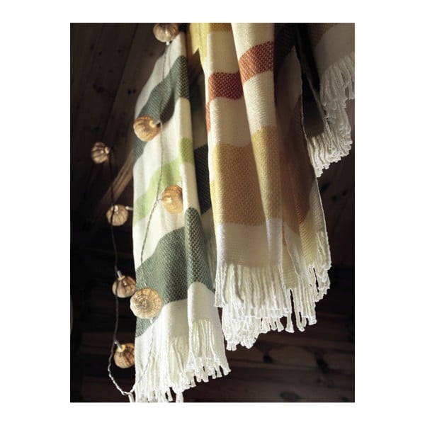 Бяло и кафяво каре със съдържание на памук , 140 x 180 cm Granite - Euromant-image-3