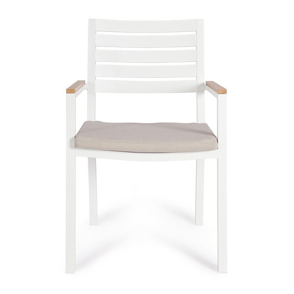 Бели градински столове в комплект от 4 бр. метални Henna   – Bizzotto-image-1