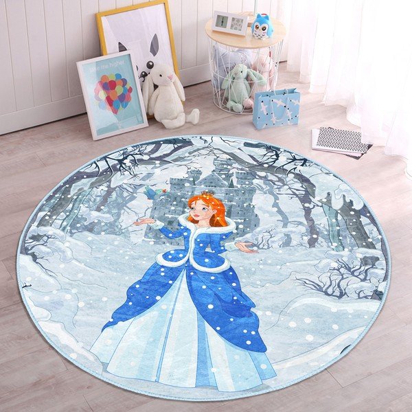 Син детски килим ø 100 cm Comfort - Mila Home-image-4