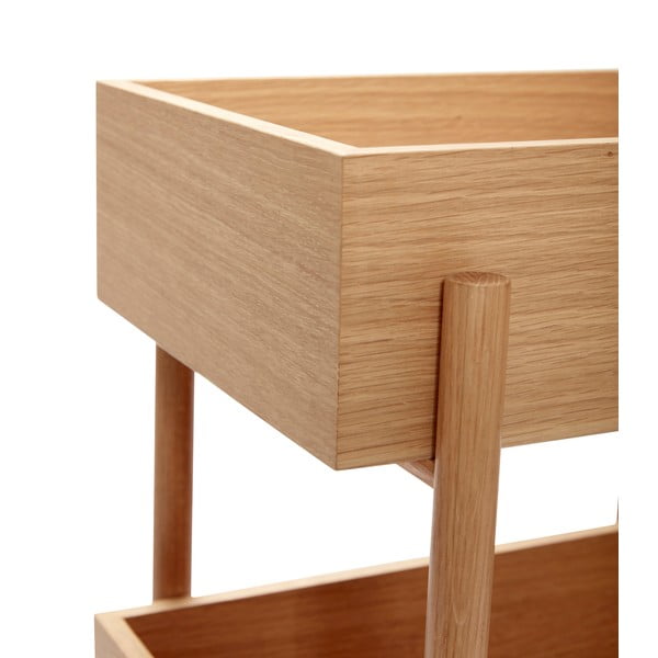 Конзолна маса от масивен дъб в естествен цвят 34x43 cm Stack – Hübsch-image-2