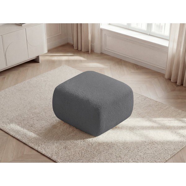 Сива табуретка  от прежда с примки от букле Montaigne – Bobochic Paris-image-4