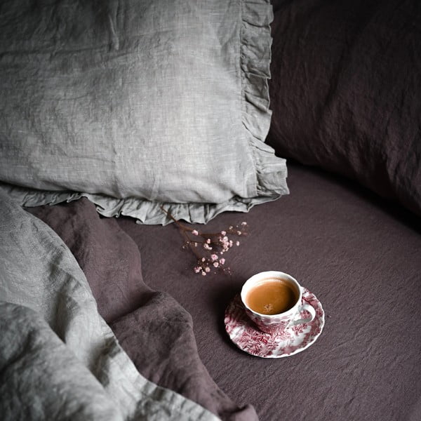 Ленена  калъфка за възглавница 40x40 cm Ashes of Roses – Linen Tales-image-2