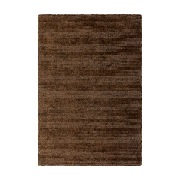 Тъмнокафяв ръчно изработен килим 160x230 cm – Asiatic Carpets