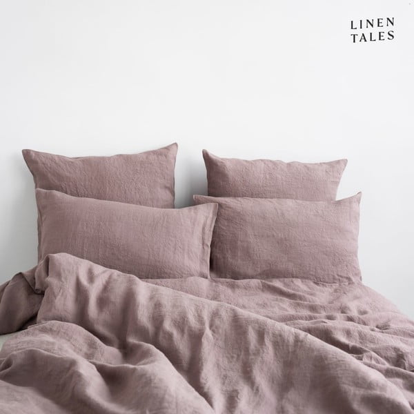 Розово спално бельо спално бельо за единично легло 135x200 cm - Linen Tales-image-1