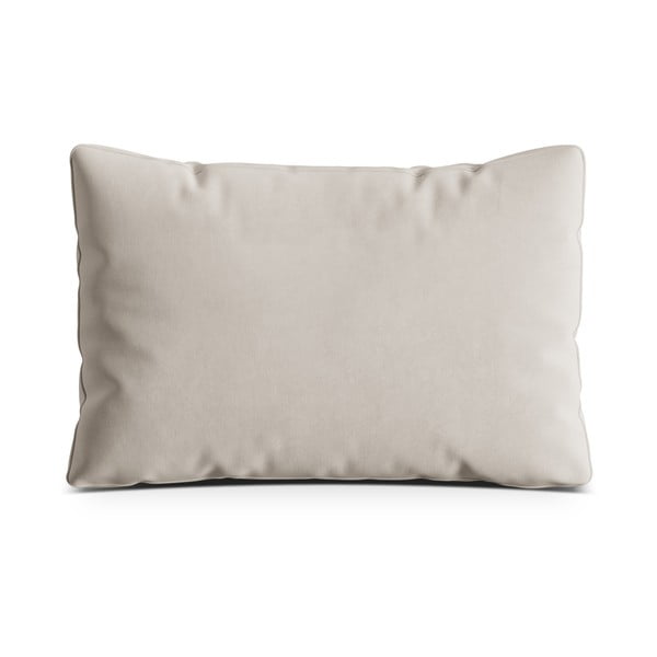 Бежова кадифена възглавница за диван Kemi – Cosmopolitan Design