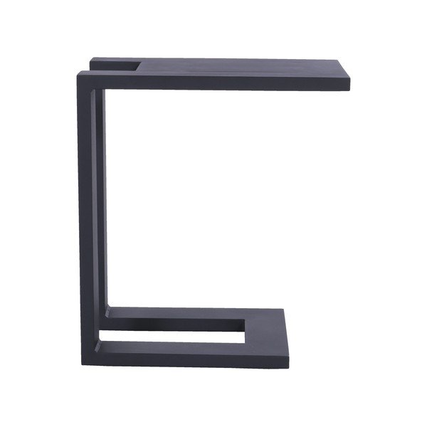 Черна градинска странична маса за шезлонг Tim - Hartman-image-2