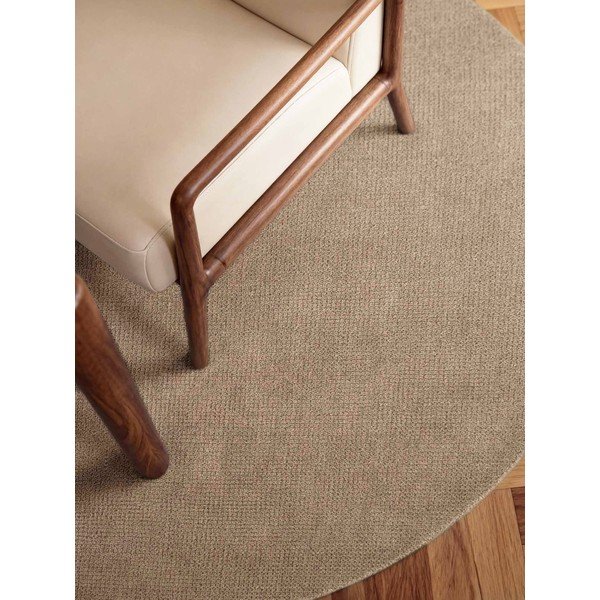 Бежов ръчно изработен вълнен кръгъл килим ø 160 cm Greenwich – Ted Baker-image-1