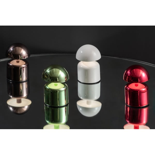 Бяла LED настолна лампа с метален абажур (височина 14 cm) Impetu – Leitmotiv-image-1