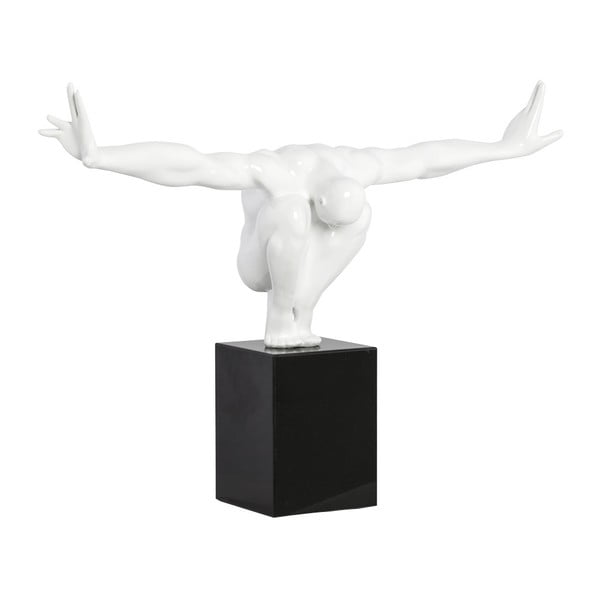 Бяла декоративна статуетка Dive - Kokoon