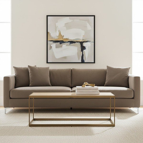 Кафява/в естествен цвят масичка за кафе с дъбов плот 40x120 cm Grenoble – Premier Housewares-image-3