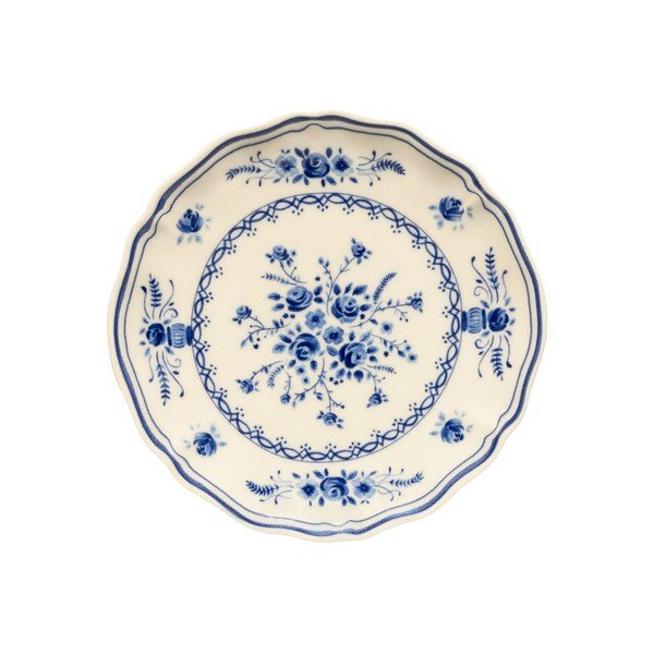 Синя/бежова десертна глинена чиния ø 17 cm Vila – Costa Nova