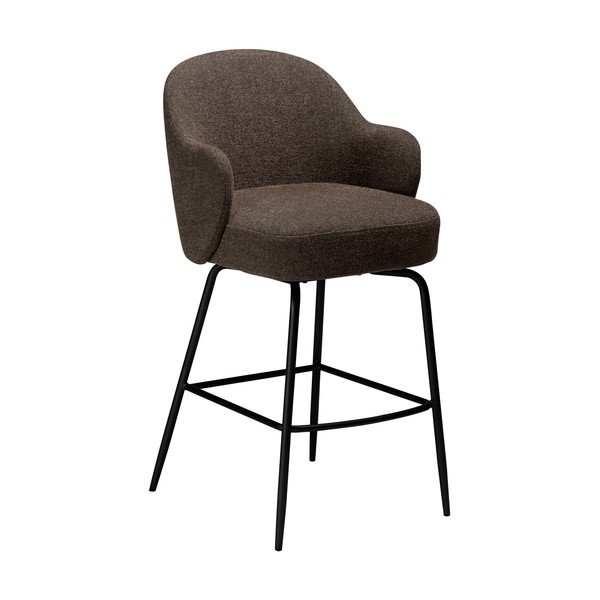 Кафяв въртящ се бар стол (височина на седалката 70 cm) Bae – DAN-FORM Denmark